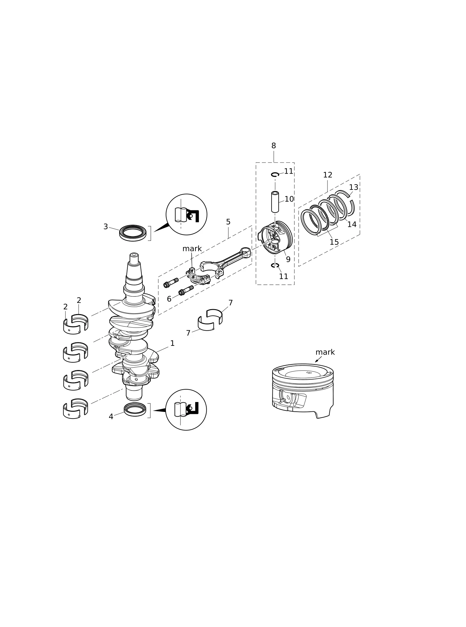 活塞·曲轴 PISTON · CRANK SHAFT