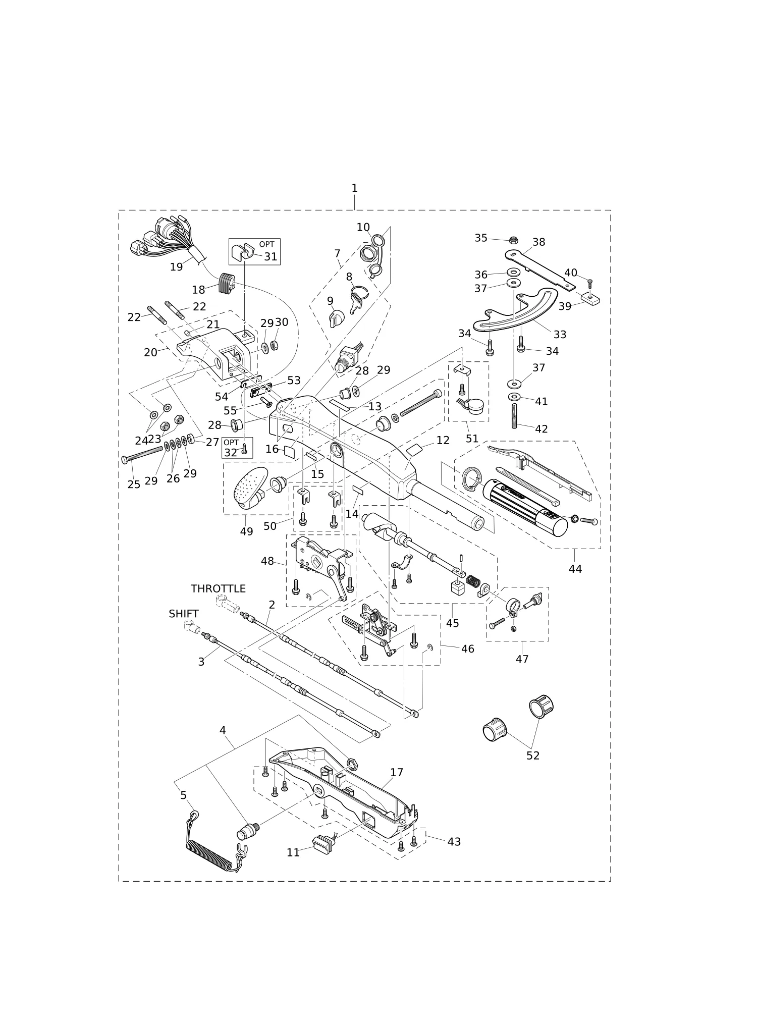多功能舵柄手柄 MULTI TILLER HANDLE