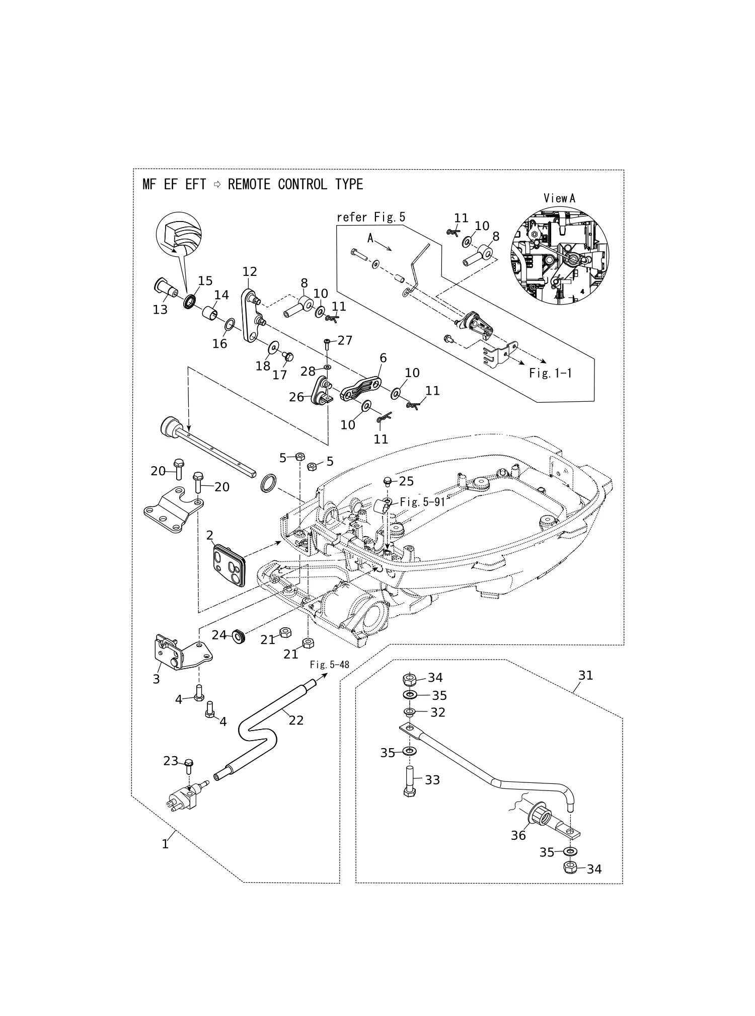 遥控装置套件/拉杆 REMOTE CONTROL FITTING KIT/DRAG LINK