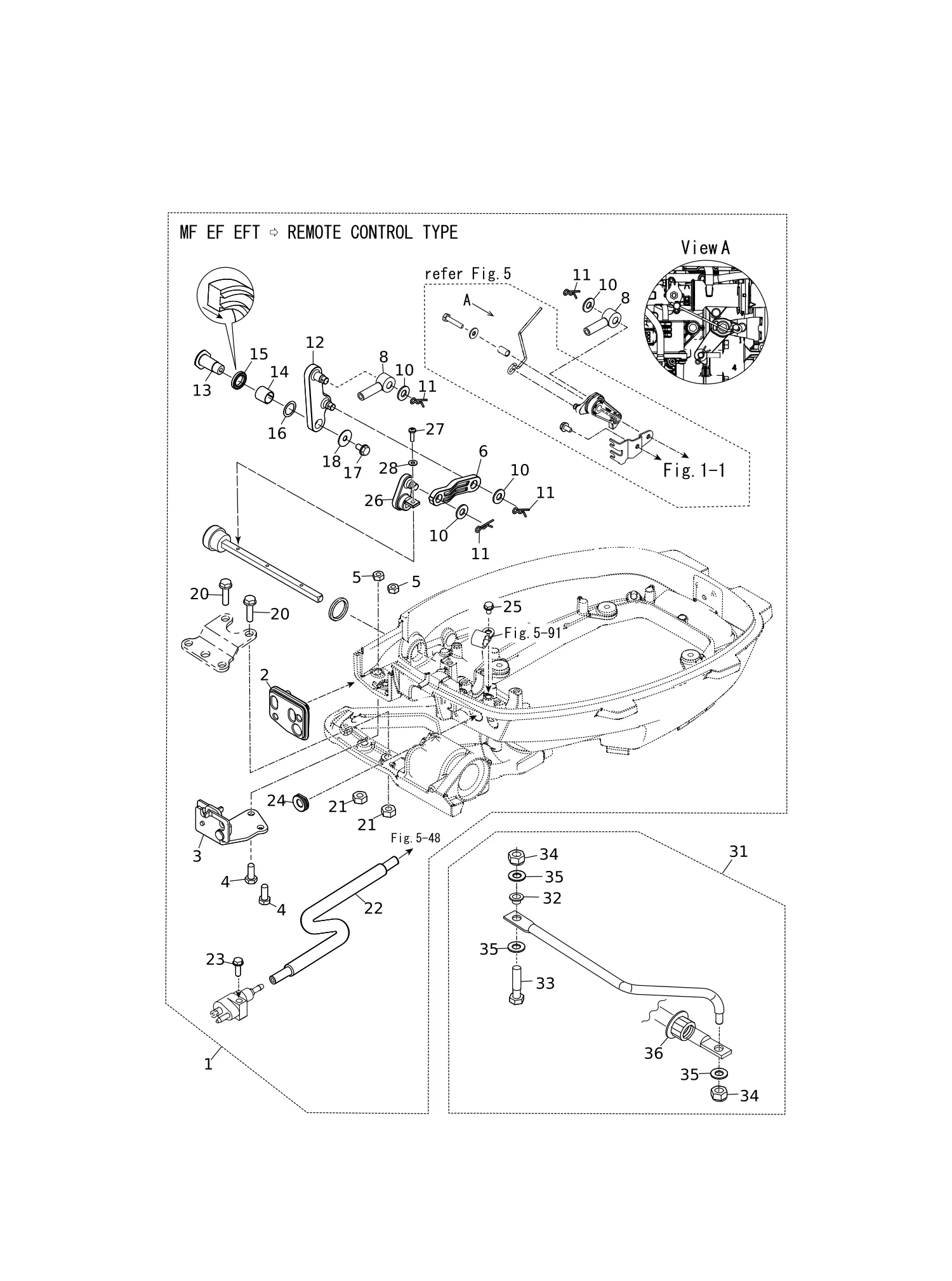 遥控装置套件/拉杆 REMOTE CONTROL FITTING KIT/DRAG LINK