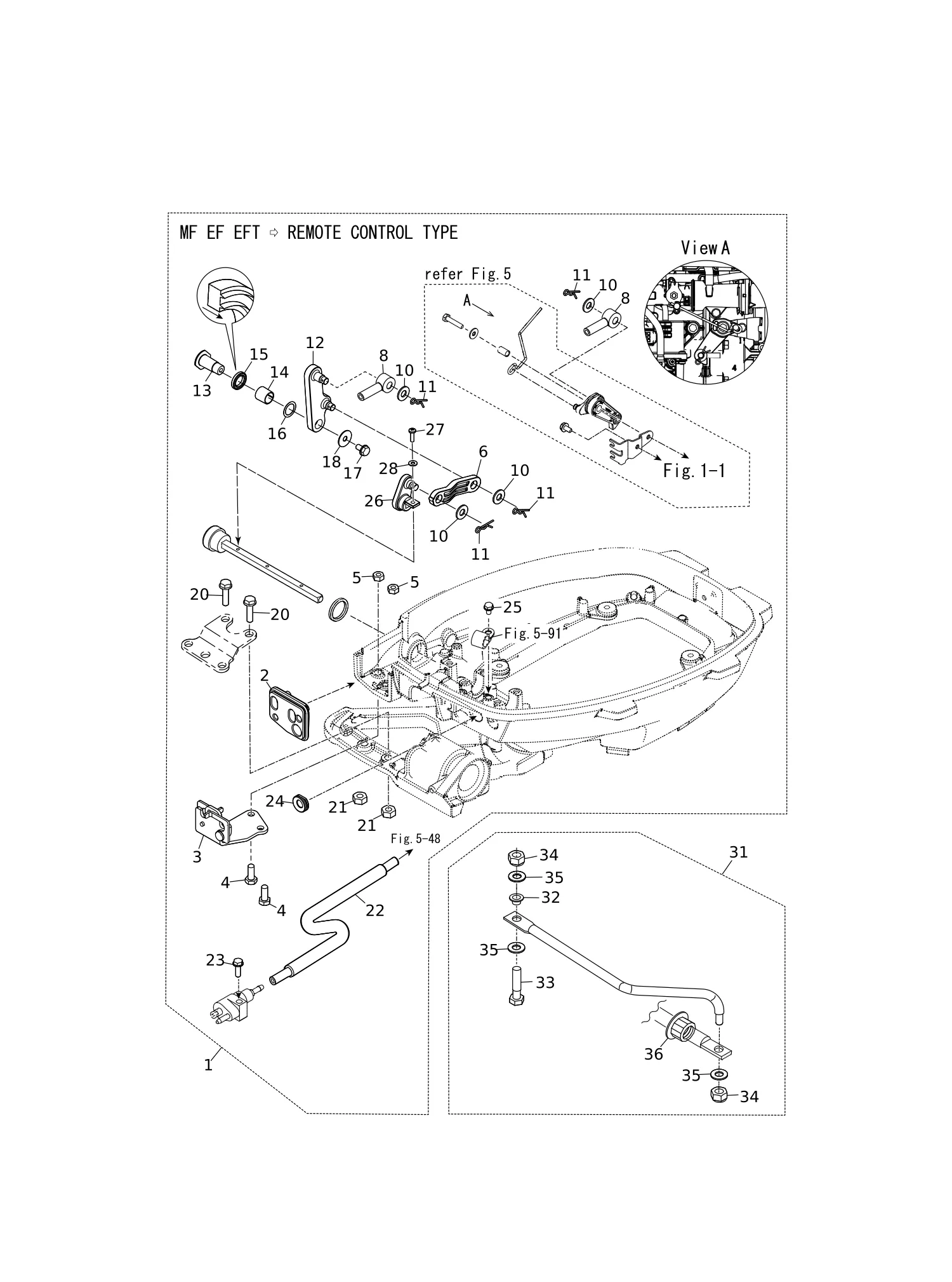 遥控装置套件/拉杆 REMOTE CONTROL FITTING KIT/DRAG LINK