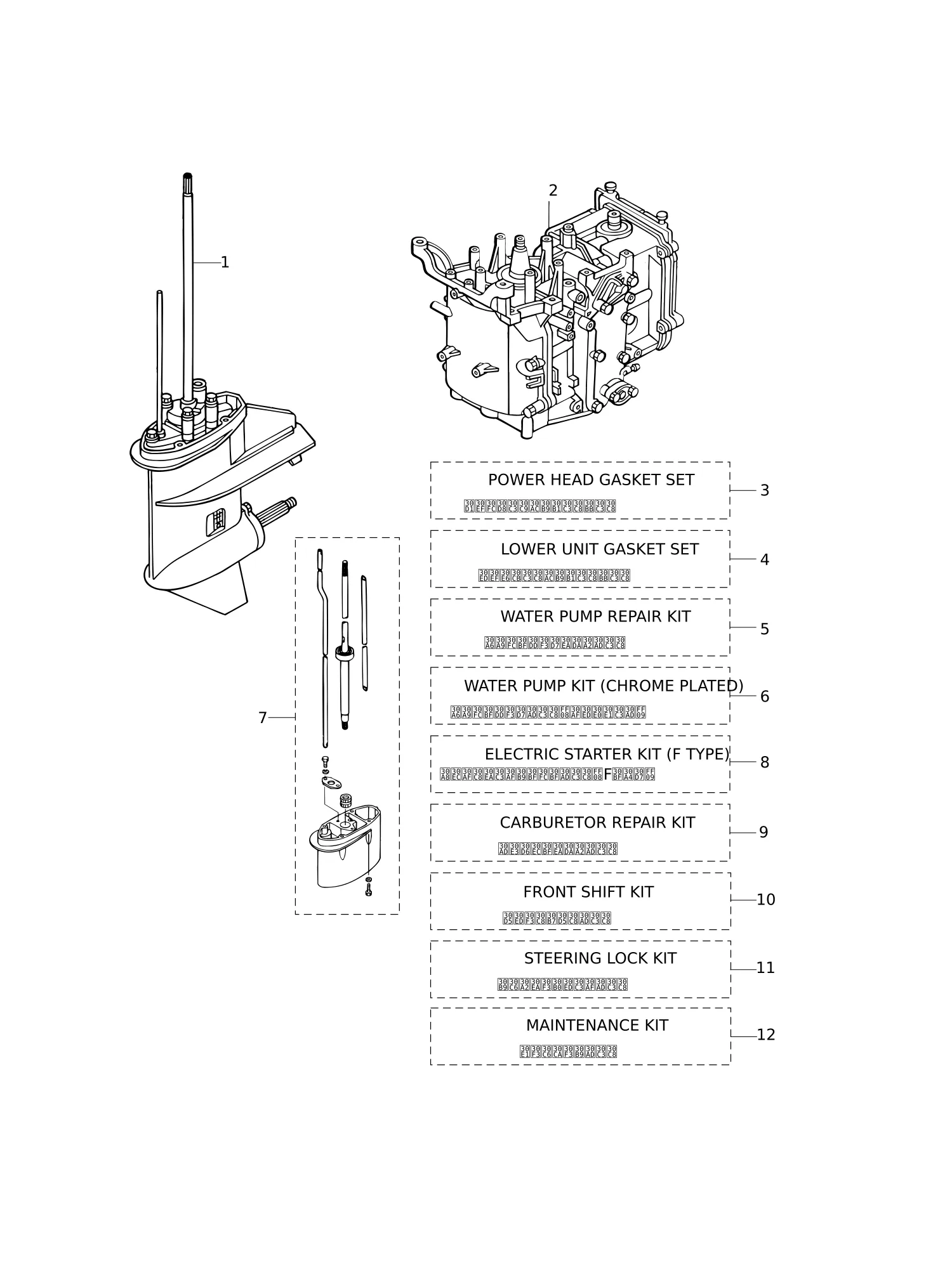套件零件总成 ASSEMBLY · KIT PARTS