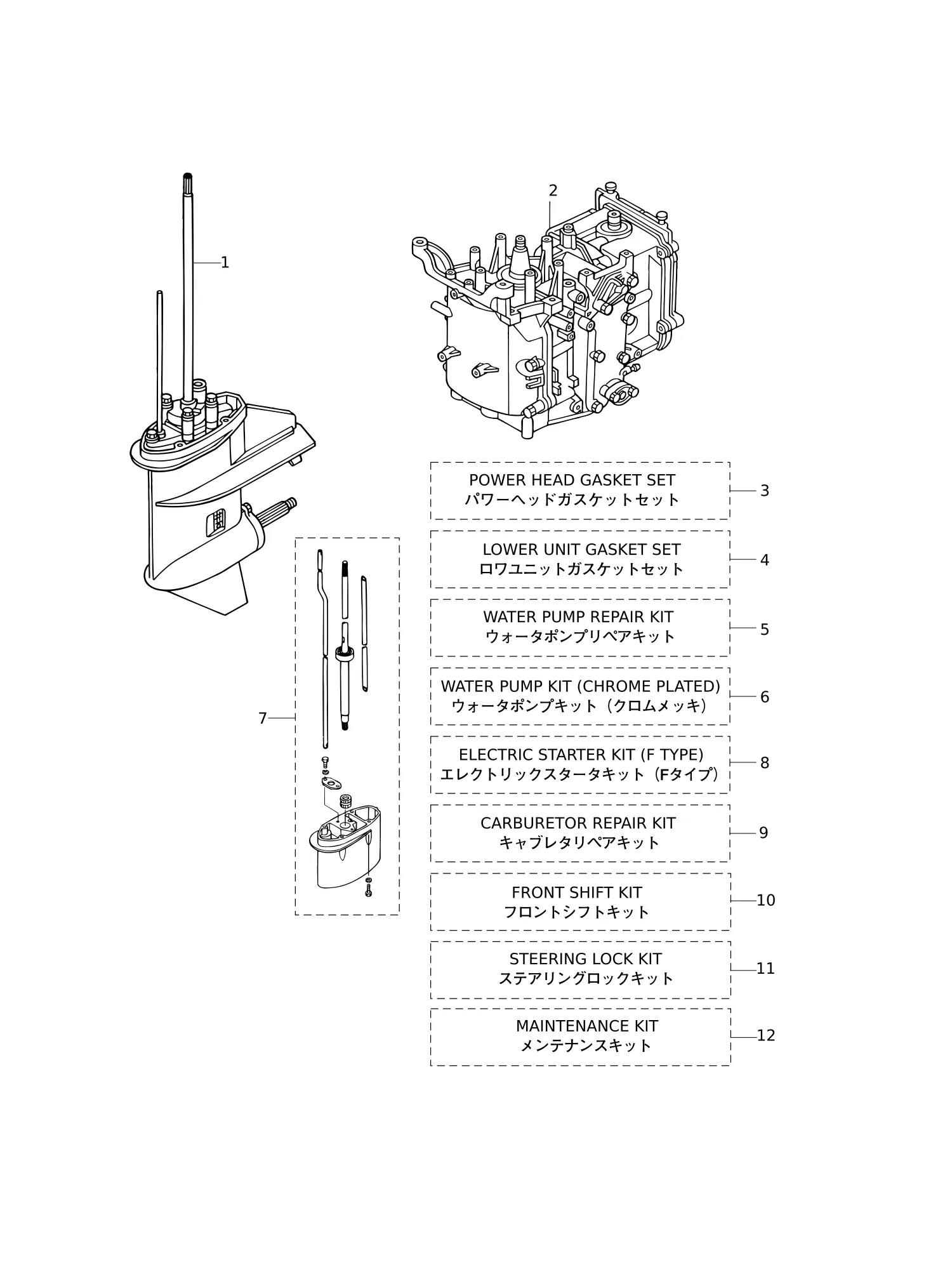 套件零件总成 ASSEMBLY · KIT PARTS