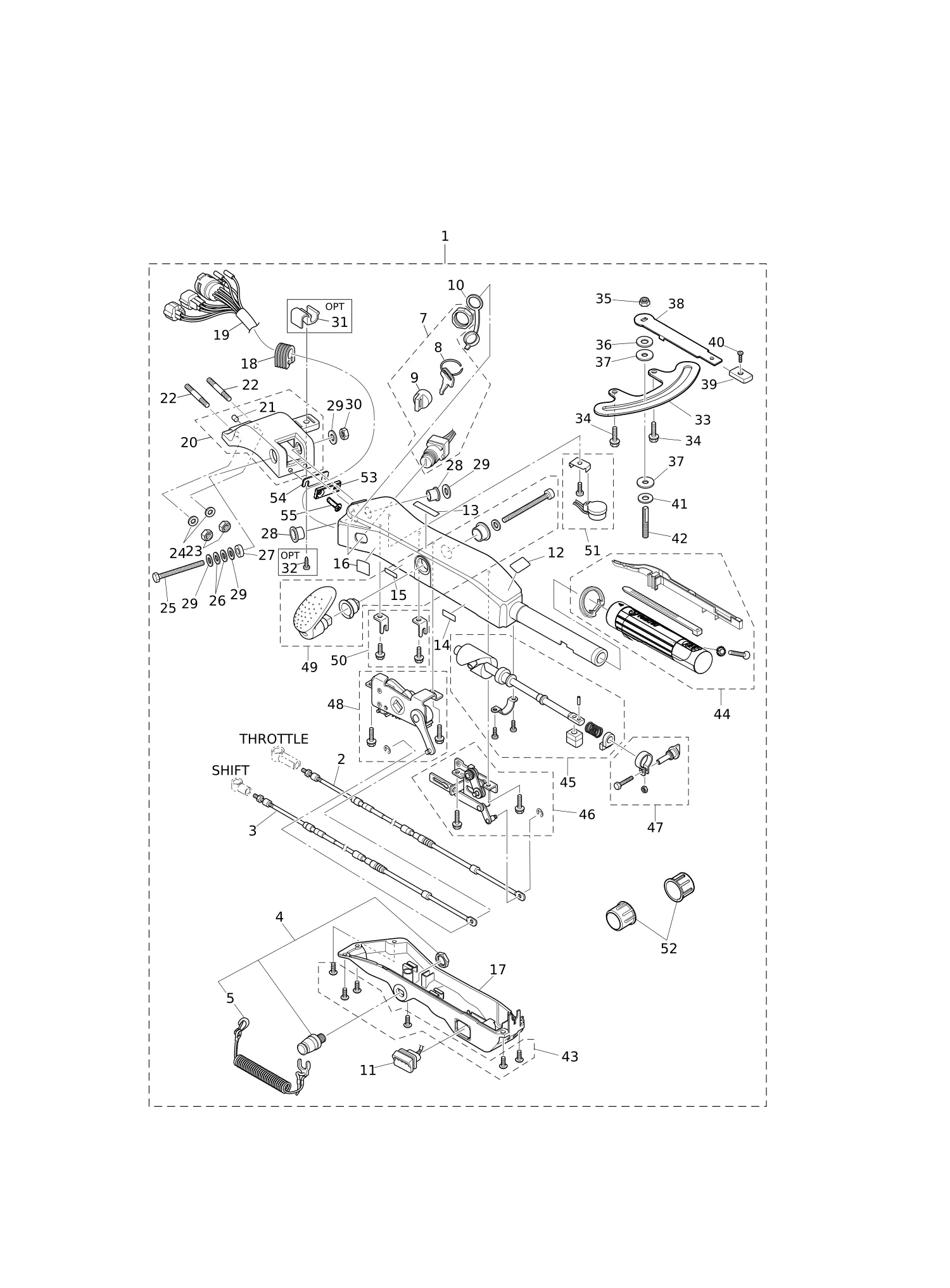 多功能舵柄手柄 MULTI TILLER HANDLE