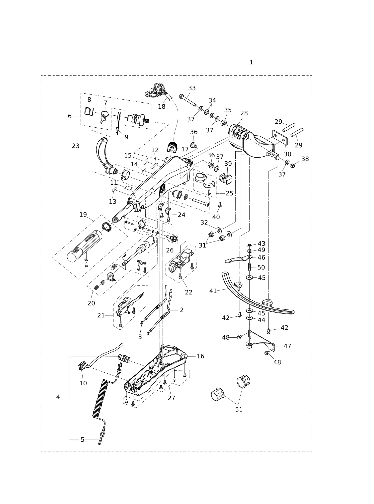 多功能舵柄手柄 MULTI TILLER HANDLE