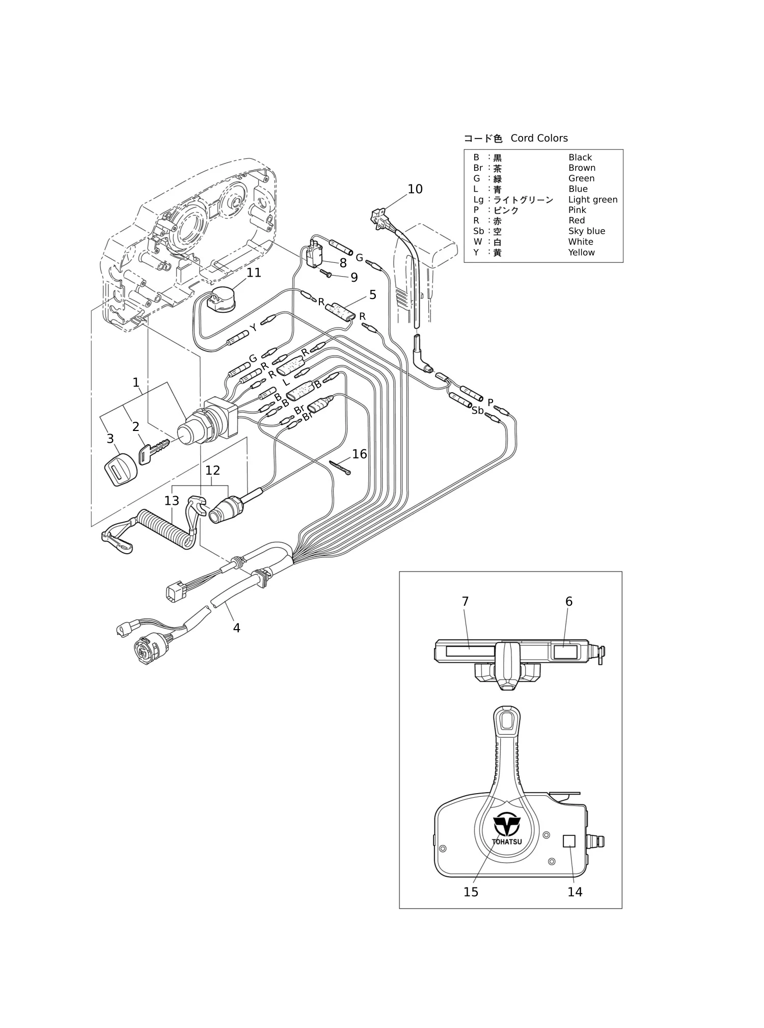 遥控器零部件(电气部件) COMPONENT PARTS OF REMOTE CONTROL (ELECTRIC PARTS)